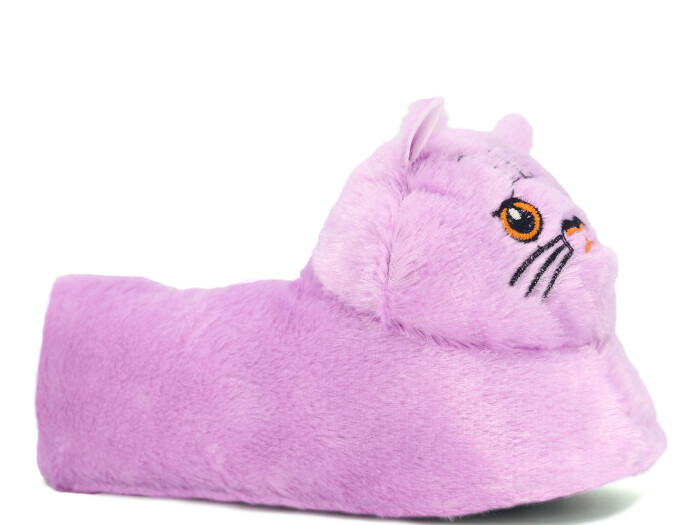 Esra Zenne Kedili Ev Ayakkabısı Kedili Lila - 1