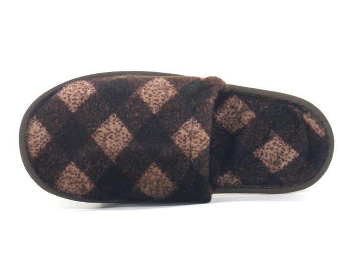 Auris Merdane İthal Lüx Çanak Terlik Kahve - Siyah - Auris (1)