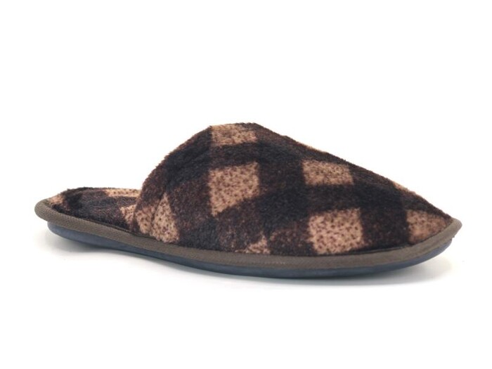 Auris Merdane İthal Lüx Çanak Terlik Kahve - Siyah - Auris