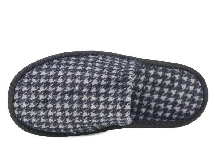 Auris Merdane İthal Lüx Çanak Terlik Siyah Desenli - 2