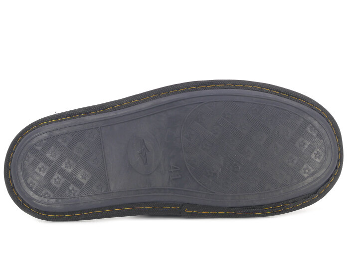 Auris Merdane İthal Lüx Çanak Terlik Siyah Desenli - 3