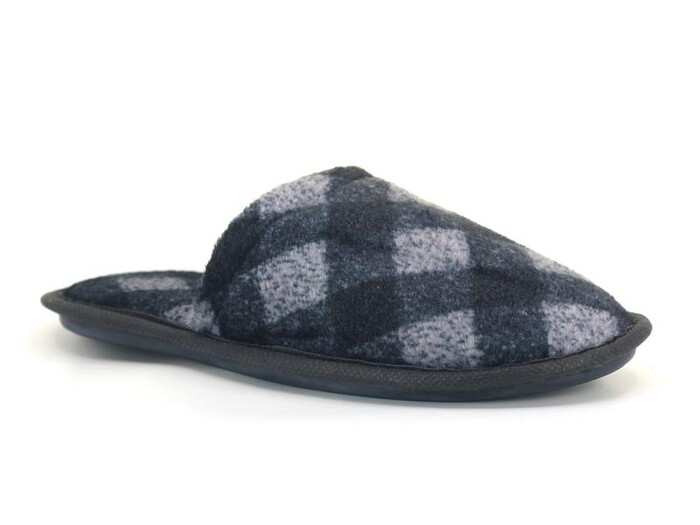 Auris Merdane İthal Lüx Çanak Terlik Siyah - Gri - Auris