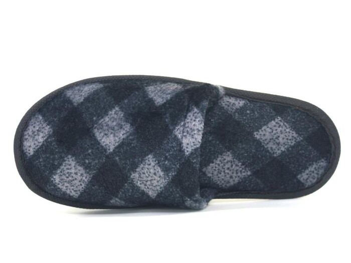 Auris Merdane İthal Lüx Çanak Terlik Siyah - Gri - Auris (1)