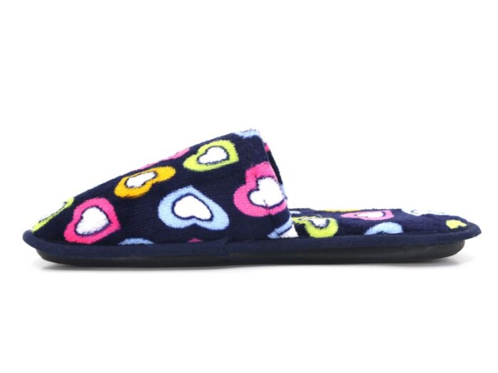 Auris Zenne İthal Çanak Terlik Kalpli Lacivert - Auris (1)