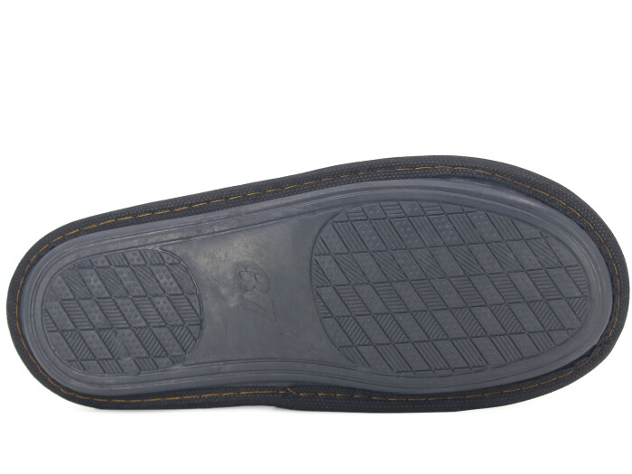 Auris Zenne İthal Çanak Terlik Kalpli Siyah - 3