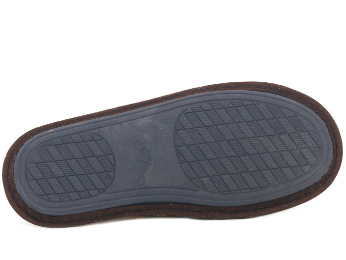 Auris Zenne İthal Çanak Terlik Leopar Kahve - 3