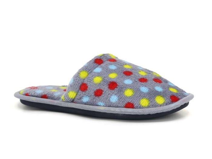 Auris Zenne İthal Çanak Terlik Puantiyeli Gri 