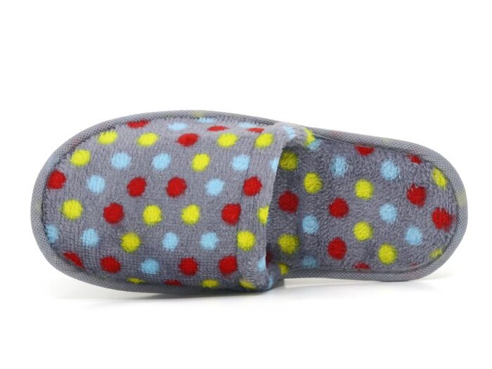Auris Zenne İthal Çanak Terlik Puantiyeli Gri - Auris (1)