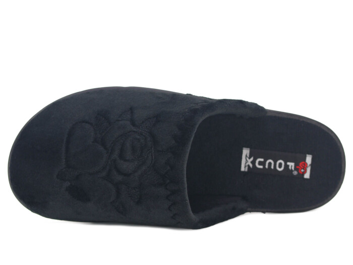 Eymen Poli Zenne 789 Nakışlı Ev Terliği Siyah - 2