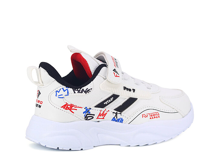 Fiero Mien Patik 085 Cilt Spor Ayakkabı Beyaz - Siyah - 3