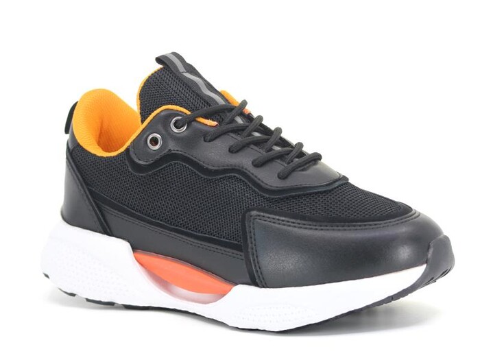 Flet Zenne 181 Anorak Spor Ayakkabı Siyah - Turuncu - Flet