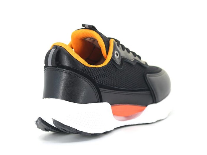 Flet Zenne 181 Anorak Spor Ayakkabı Siyah - Turuncu - 3