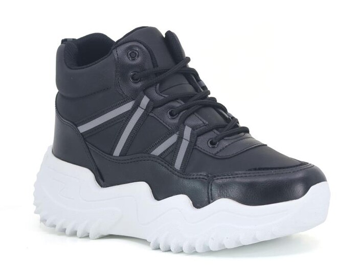 Flet Zenne 205 Basket Bot Siyah - Beyaz - 1