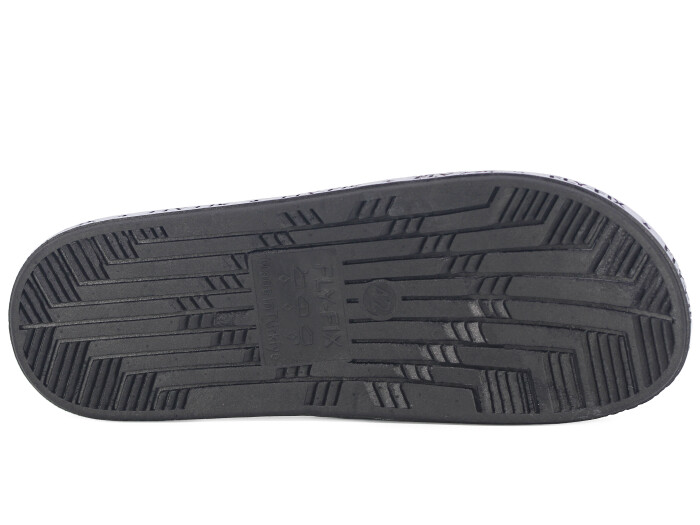 Fly-Fix Merdane F-F Büyük Beden Kaydırmaz Terlik Siyah - 3