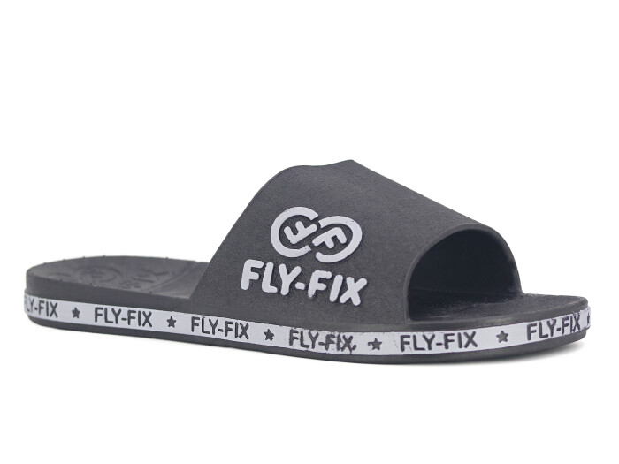 Fly-Fix Merdane F-F Büyük Beden Kaydırmaz Terlik Siyah - 1