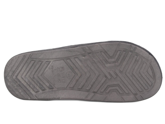 Fly-Fix Merdane Sport Büyük Beden Kaydırmaz Terlik Gri - 3