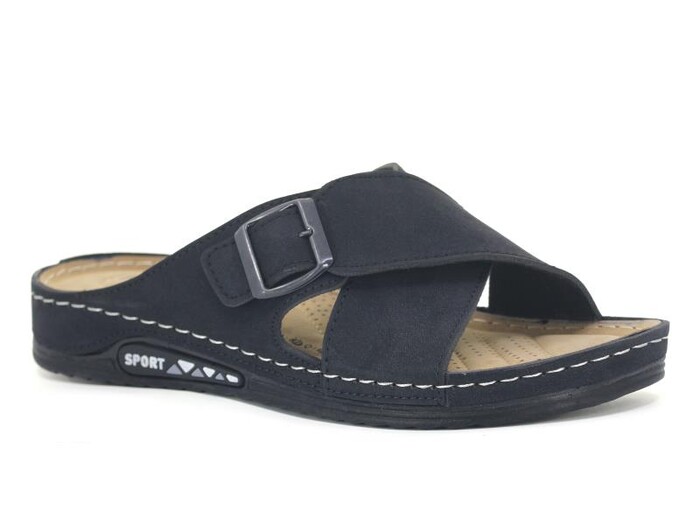 Foxter Merdane 1306 Monta Sport Günlük Terlik Siyah - Foxter