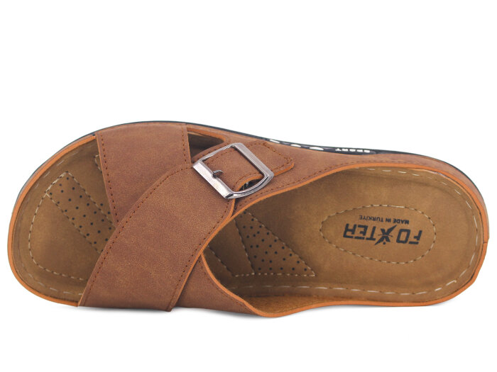 Foxter Merdane 1306 Monta Sport Günlük Terlik Taba - Foxter (1)