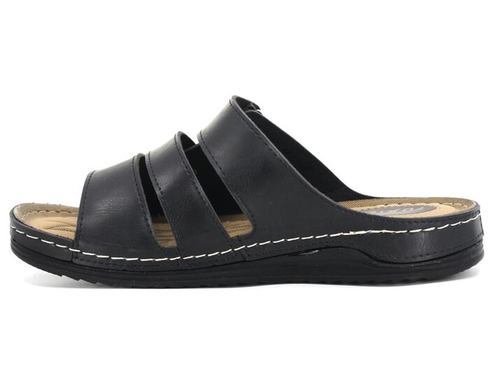 Foxter Merdane 1313 Monta Cırtlı Sport Kutulu Günlük Terlik Siyah - 5