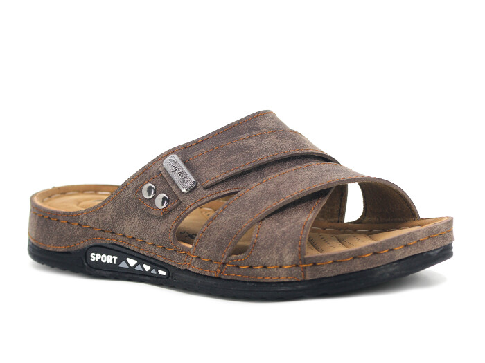 Foxter Merdane 1317 Monta Sport Günlük Terlik Kahve Süet 