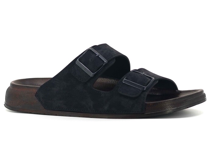 Foxter Merdane 25103 Çift Toka Monta Günlük Terlik Siyah - Foxter