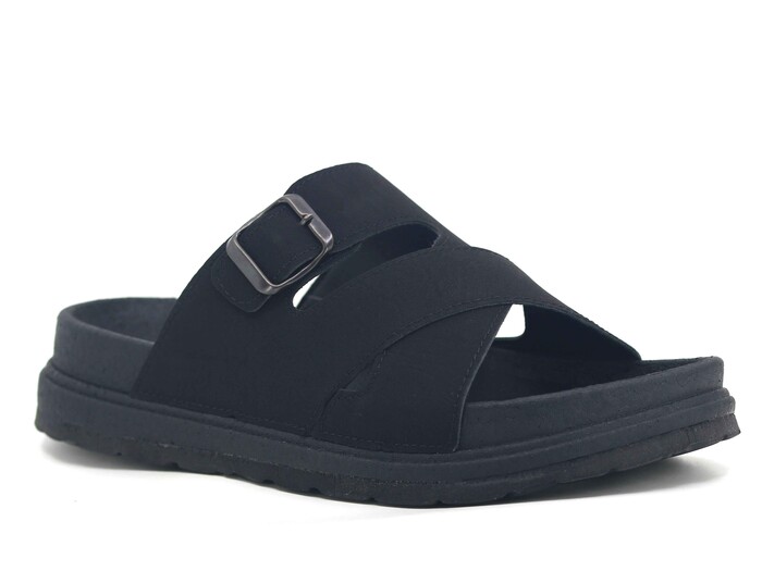 Foxter Merdane 5004 Köpük Taban Monta Günlük Terlik Siyah 