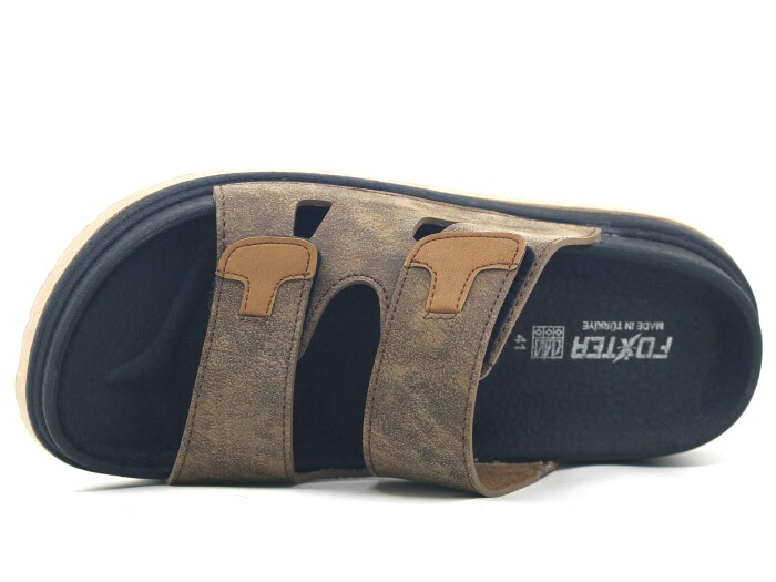 Foxter Merdane 5008 Köpük Taban Monta Günlük Terlik Vizon - Foxter (1)