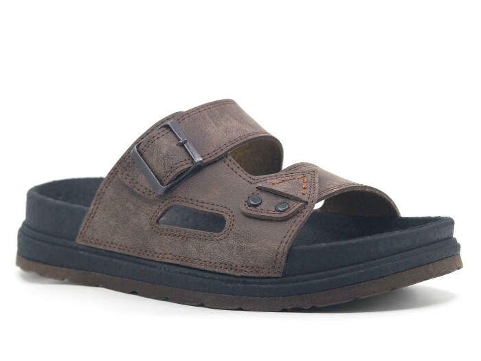 Foxter Merdane 5012 Köpük Taban Monta Günlük Terlik Kahve 