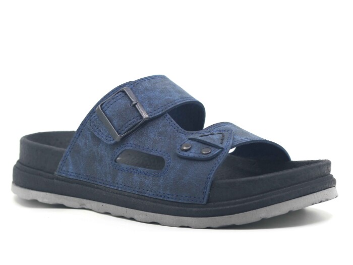 Foxter Merdane 5012 Köpük Taban Monta Günlük Terlik Lacivert - Foxter