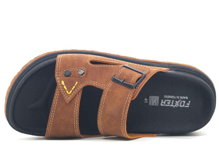 Foxter Merdane 5012 Köpük Taban Monta Günlük Terlik Taba - Foxter (1)