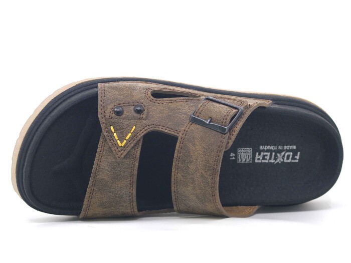 Foxter Merdane 5012 Köpük Taban Monta Günlük Terlik Vizon - 2