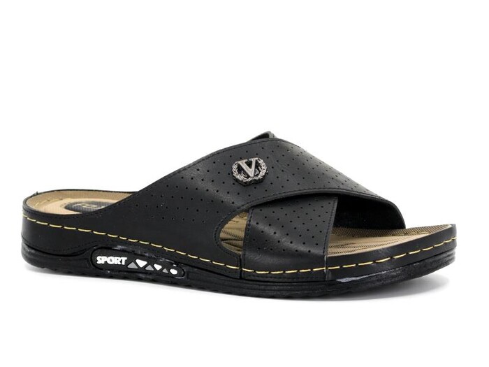 Foxter Merdane M-1309 Monta Sport Günlük Terlik Siyah - 1