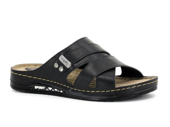 Foxter Merdane 1317 Monta Sport Günlük Terlik Siyah - 1