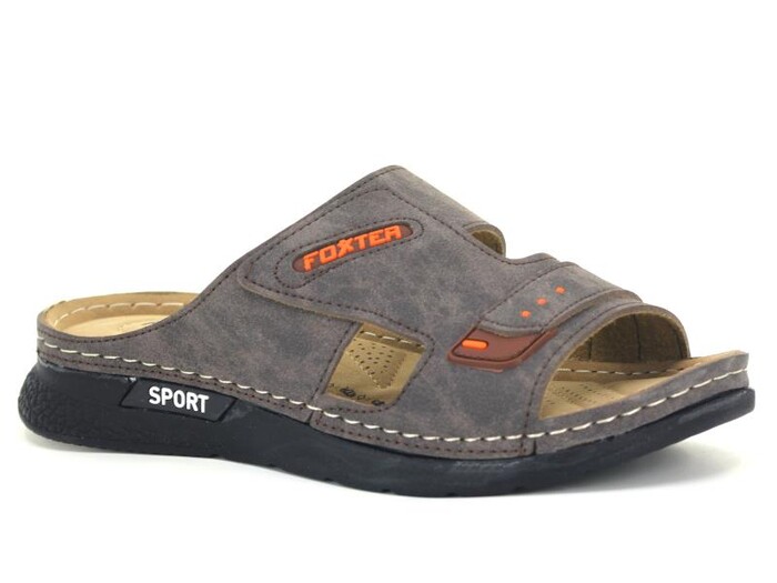 Foxter Merdane M-2001 Kutulu Monta Günlük Terlik Kahve 