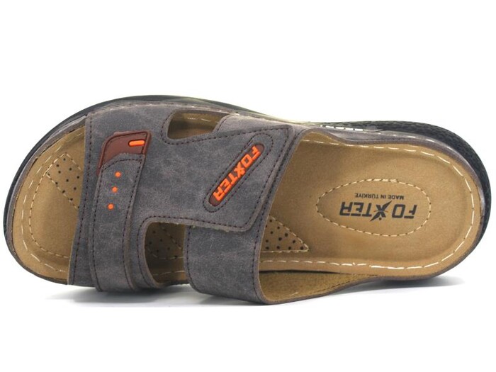 Foxter Merdane M-2001 Kutulu Monta Günlük Terlik Kahve - Foxter (1)