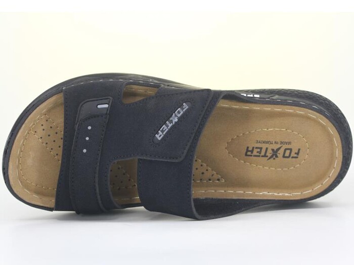 Foxter Merdane M-2001 Kutulu Monta Günlük Terlik Siyah - Foxter (1)