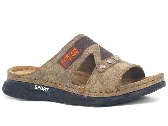 Foxter Merdane M-2005 Kutulu Monta Günlük Terlik Vizon - 1