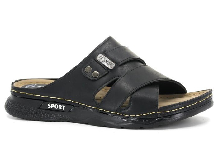 Foxter Merdane M-2017 Kutulu Monta Sport Günlük Terlik Siyah 