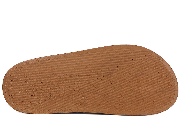 Foxter Merdane M-26005 Cırtlı Çift Bantlı Kutulu Günlük Terlik Kahve - 3