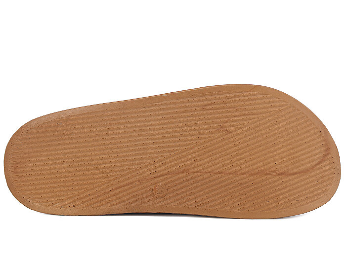 Foxter Merdane M-26005 Cırtlı Çift Bantlı Kutulu Günlük Terlik Vizon - 3