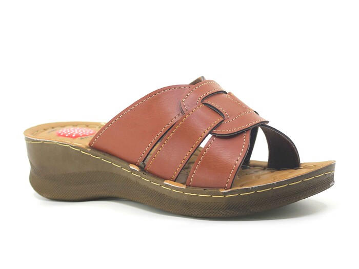 Foxter Zenne 1111-900 Kumsal Enjeksiyon Kutulu Günlük Terlik Camel - 1