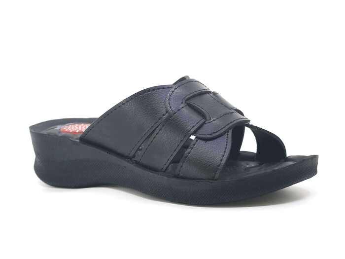 Foxter Zenne 1111-900 Kumsal Enjeksiyon Kutulu Günlük Terlik Siyah - 1