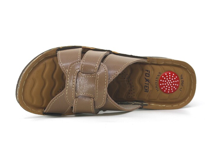 Foxter Zenne 1111-900 Kumsal Enjeksiyon Kutulu Günlük Terlik Vizon - 2