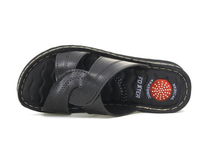 Foxter Zenne 1115 Kumsal Enjeksiyon Kutulu Günlük Terlik Siyah - 2