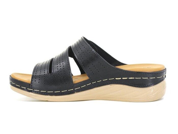 Foxter Zenne 1313 Fuspetli Monta Kutulu Günlük Terlik Siyah - 2