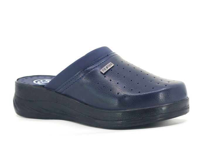 Foxter Zenne 1851 Sabo Tıbbi Kutulu Kapalı Terlik Lacivert - Foxter