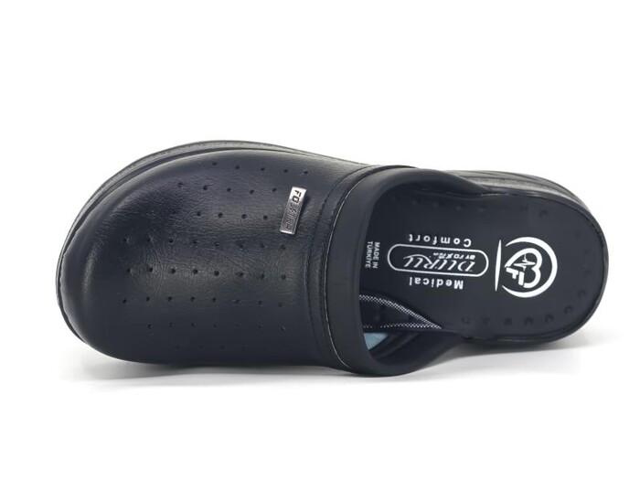 Foxter Zenne 1851 Sabo Tıbbi Kutulu Kapalı Terlik Siyah - 2