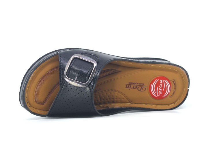 Foxter Zenne 600-(04) Tek Toka Monta Derin Kutulu Günlük Terlik Siyah - Foxter (1)