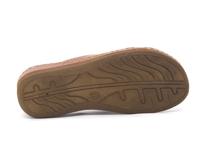 Foxter Zenne 600-(04) Tek Toka Monta Derin Kutulu Günlük Terlik Taba - 3