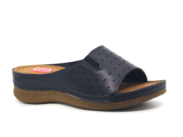 Foxter Zenne 604 Monta Derin Kutulu Günlük Terlik Siyah - Foxter